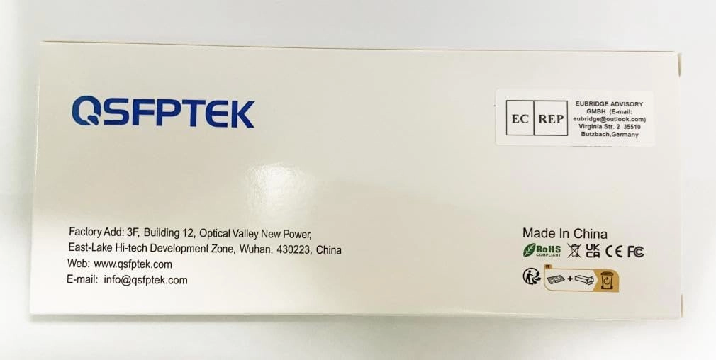 QSFPTEK 4Packs 10GBASE-LR Transceiver, 10G SFP  Patch Module, 1310nm, 10km, DDM LC, 10Gbe Ethernet Mini-GBIC for Cisco SFP-10G-LR, Ubiquiti UF-SM-10G, Mikrotik, Netgear, Qnap NAS, D-Link