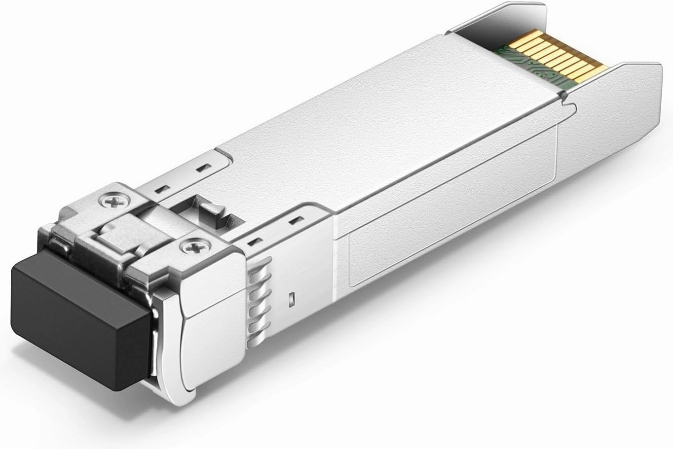 QSFPTEK 4Packs 10GBASE-LR Transceiver, 10G SFP  Patch Module, 1310nm, 10km, DDM LC, 10Gbe Ethernet Mini-GBIC for Cisco SFP-10G-LR, Ubiquiti UF-SM-10G, Mikrotik, Netgear, Qnap NAS, D-Link