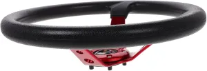 Racing Durable Pu Ergonomic Design for Comfortable Grip for Car Golf Cart Gaming Red Color for Custom Look