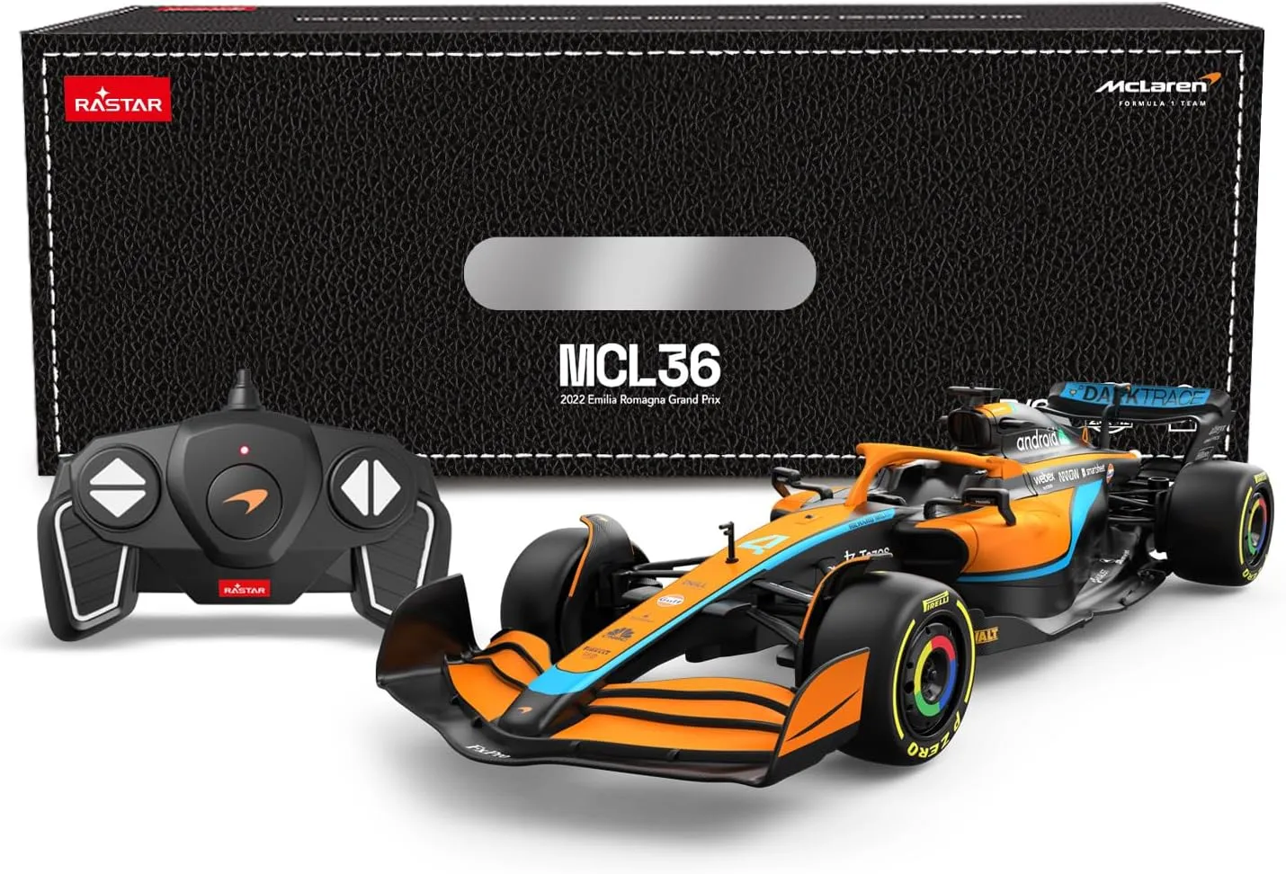 RASTAR McLaren Formula 1 Race Toy Car 2022, 1:18 F1 McLaren MCL36 Remote Control Car Model Vehicle Lando Norris   Daniel Ricciardo Drive to Survive