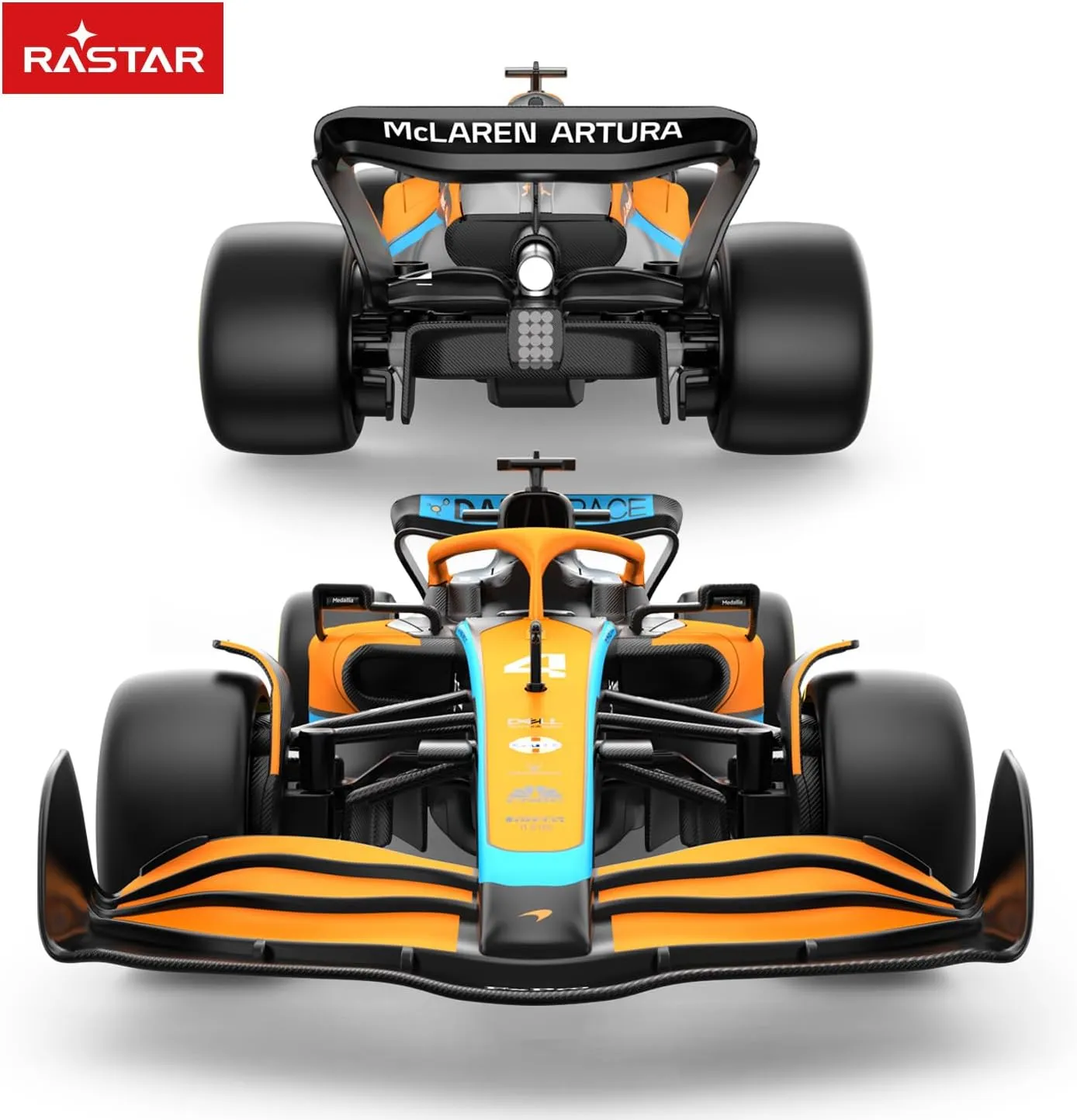 RASTAR McLaren Formula 1 Race Toy Car 2022, 1:18 F1 McLaren MCL36 Remote Control Car Model Vehicle Lando Norris   Daniel Ricciardo Drive to Survive