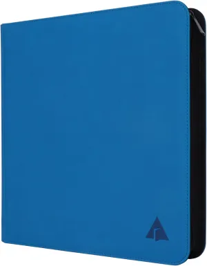 Rayvol Premium 12-Pocket Card Binder - Fits 1104 Trading Cards, Side Loading Ringless Card Collection Album for TCG and Sports Cards -Seablue