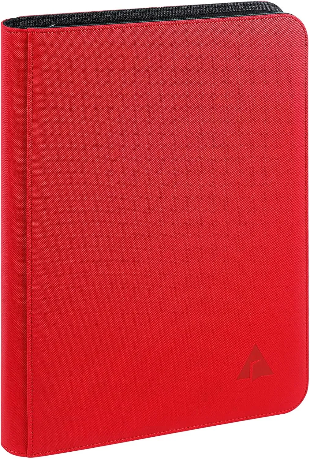 Rayvol Premium 9-Pocket 504 Card Binder, Ringless Trading Card Album Folder - Side Loading Black Page Pocket Binder for TCG (9-Pocket, Red)
