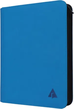 Rayvol Premium 9-Pocket Card Binder - Fits 828 Trading Cards, Side Loading Ringless Card Collection Album for TCG and Sports Cards -Blue