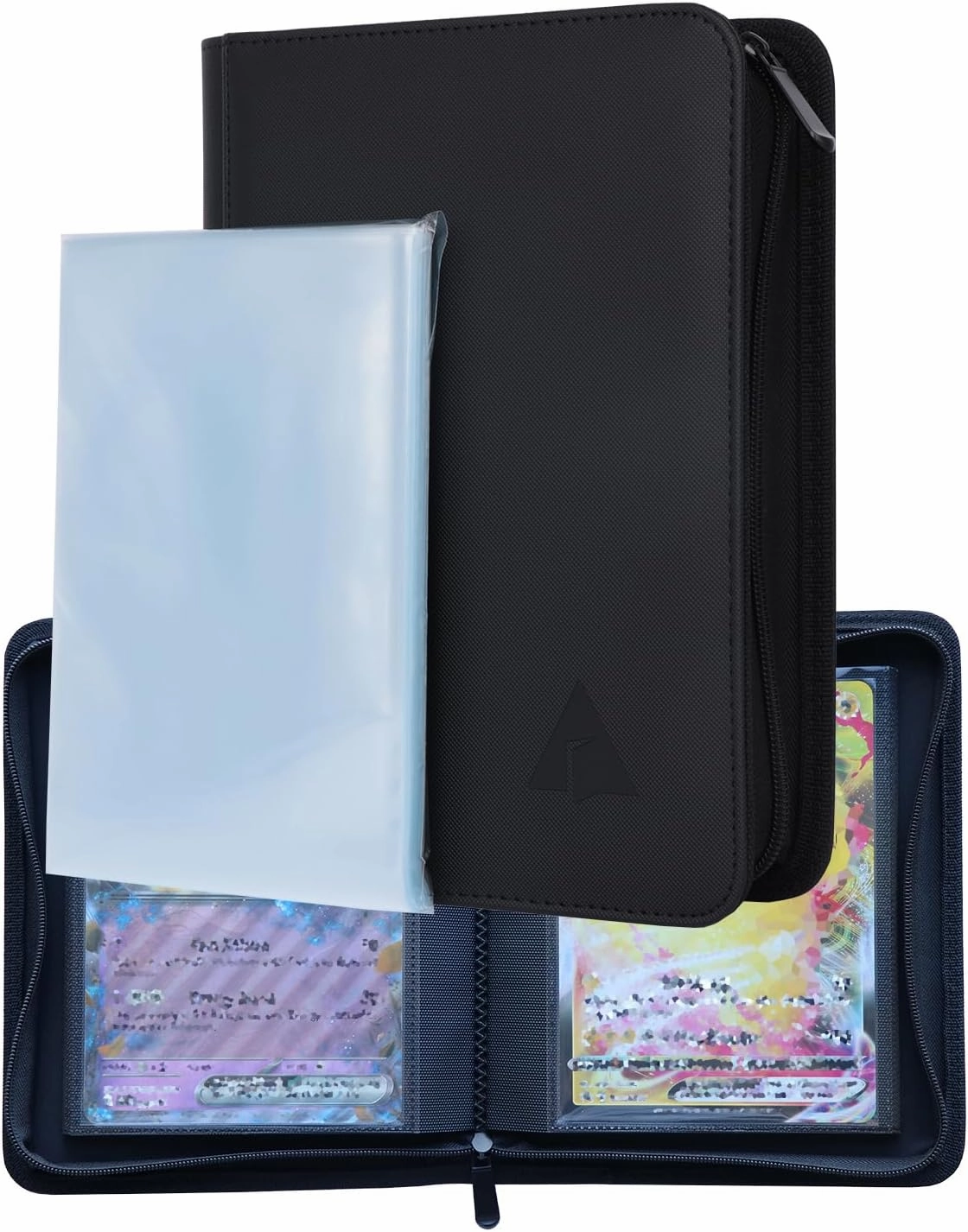 Rayvol Jumbo Card Binder - Size L, Fits 80 Jumbo Cards - Includes 80 L Penny Sleeves, Ringless Binder for Oversized Cards 5.4 * 7.4 Inch