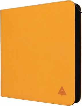Rayvol Premium 12-Pocket Binder - Fits 1104 Trading Cards, Side Loading Ringless Collection Album for TCG & Sports Cards - Yellow