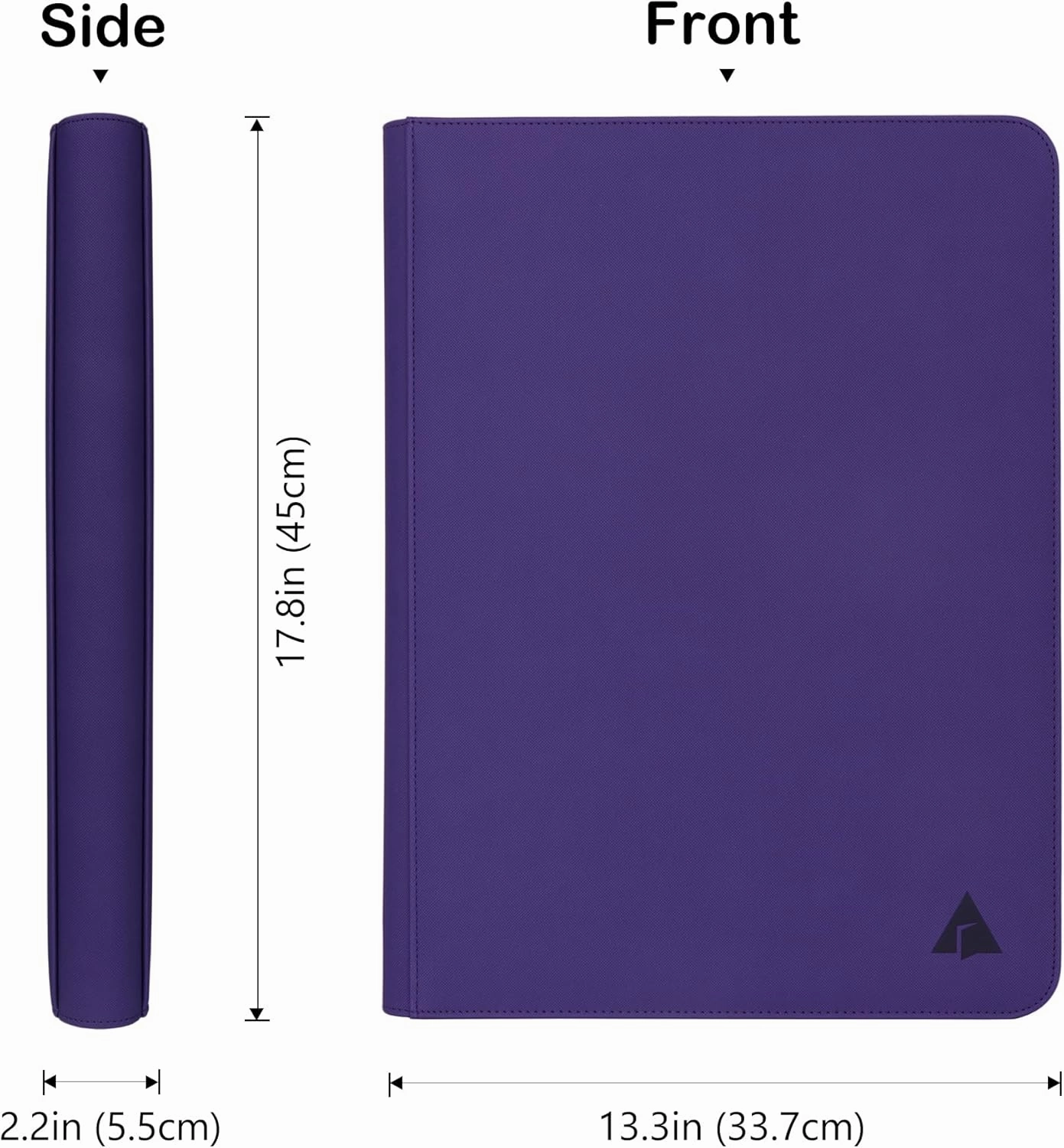 Rayvol Premium 16-Pocket Card Binder - Fits 1408 Trading Cards, Side Loading Ringless Card Collection Album for TCG -Violet