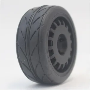 Rc Wheel Rim Tire for HSP for HPI for Kyosho for Sakura for Tamiya for Yokomo 4pcs 1/10 Soft Rubber Tire Touring Car Tire 1/10 for Rally Tire(21010)