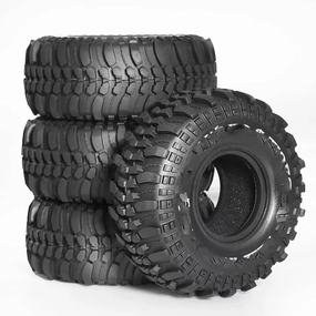 RC Accessory Compatible with Axial for SCX10 for Pro for Capra for for traxxas for TRX4 D90 1/10 RC Crawler Car 4PCS 118mm 1.9" Soft Rubber Tire Wheel Tyre