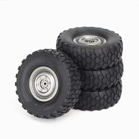 RC Car Accessories Compatible with MN for MN98 for MN99S for WPL C14 C24 C34 B14 P06 RC Car Upgrade Parts Accessories 4Pcs 72mm Soft Tire Wheel