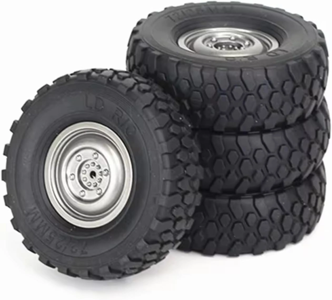 RC Car Accessories for MN for D90 MN98 MN99S 4pcs 72mm Soft Tire Wheel RC Car Upgrade Parts Accessories