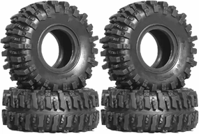 RC Car Accessories for TRX4M for SCX24 AX24 1/18 1/24 RC Crawler Car 4pcs 55mm 1.0" Soft Rubber Wheel Tire Mud Tire Upgrade Parts Accessories