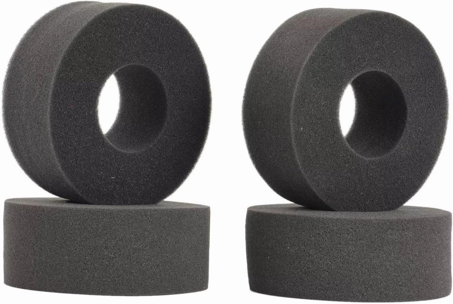 RC Wheel Tire Compatible with 1/10 RC Cars Upgrade Part Accessory Crawler 125-130mm Diameter 2.2 Inch Tires 4 Pcs Tire Soft Sponge Foam