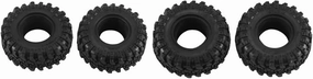 RC Wheel Tire Compatible with Axial for SCX24 for Bronco for Gladiator 1/24 RC Crawler Car 56Mm 1.0Inch Wheel Tires Soft Mud for Terrain Tyres