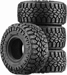 RC Wheel Tire Compatible with Axial SCX24 AX24 for for traxxas for FMS 1/18 1/24 RC Crawler Car 4Pcs 50.8Mm 1.0 Inch Super Soft Rubber Wheel Tyre Accessory