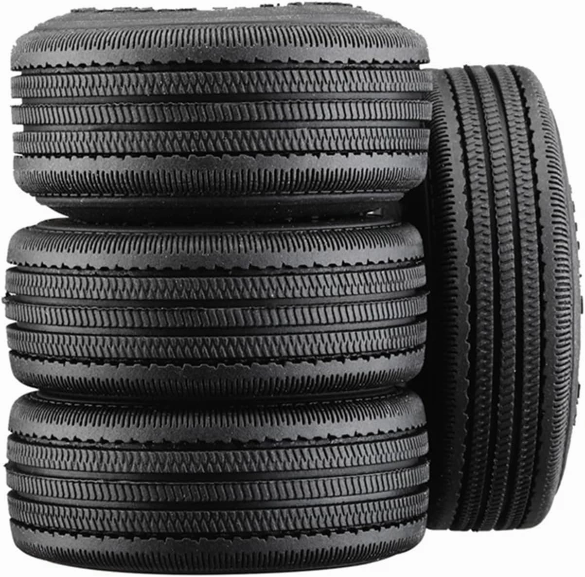 RC Wheel Tire Compatible with Axial SCX24 AX24 for for traxxas TRX4M for FMS FCX24 1/18 1/24 RC Car 4Pcs 56Mm 1.0 Inch Super Soft Rubber Wheel Tire Tyre
