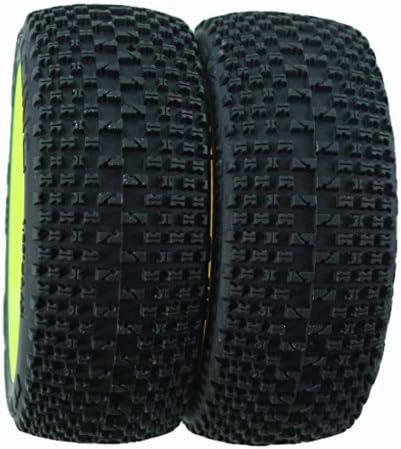 Redcat Racing Wow Racing Soft Compound Pre Mount Rectangles Vehicle Tiers, Green