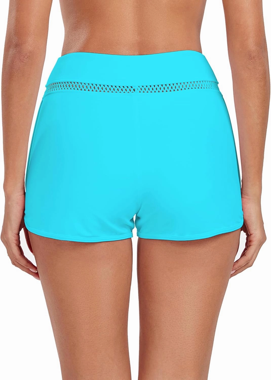 RELLECIGA Women's Board Shorts High Waisted Quick Dry Swim Short Stretchy Tankini Bottoms