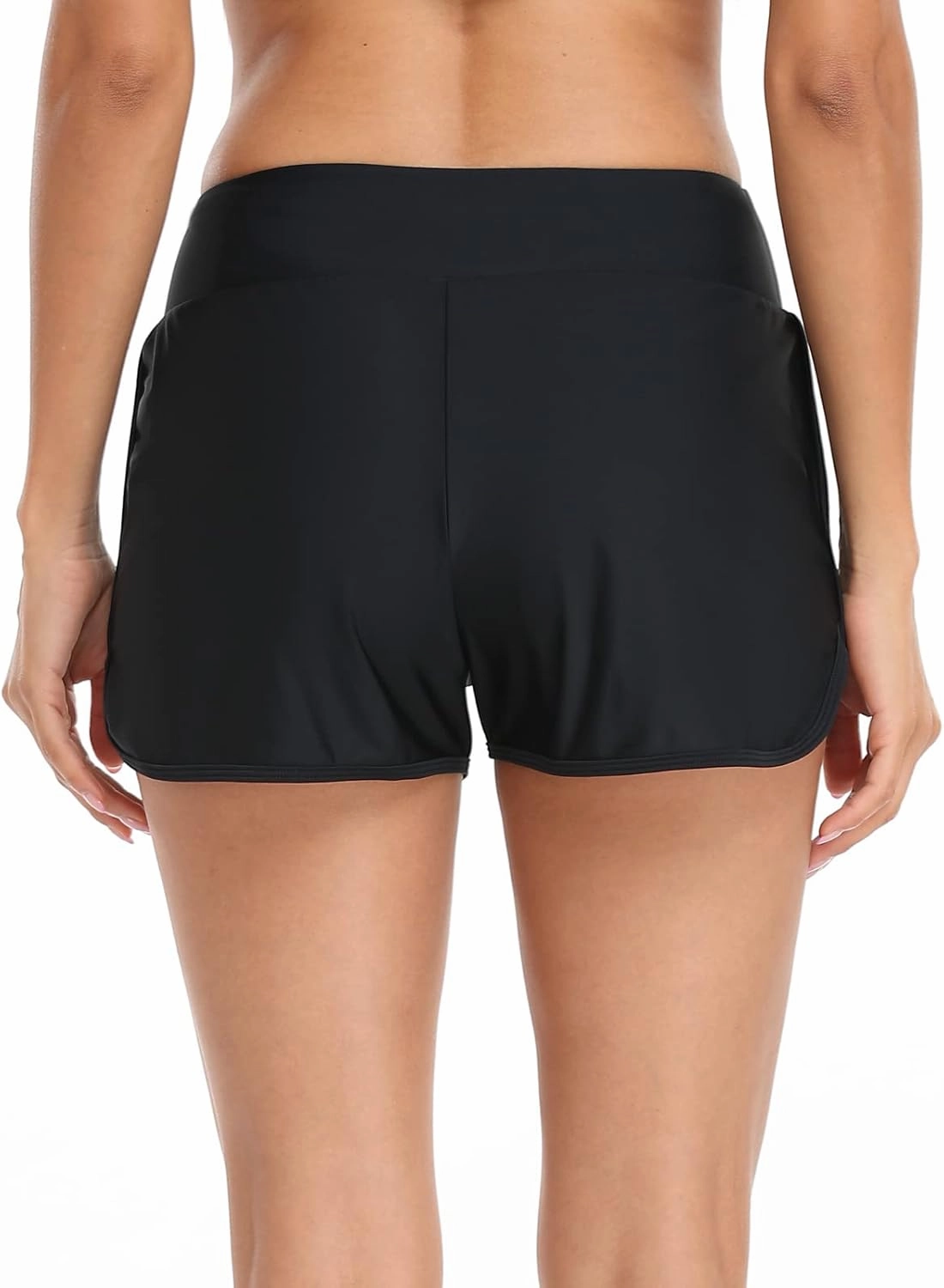 RELLECIGA Women's Board Shorts High Waisted Tummy Control Built-in Swim Shorts