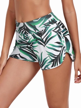RELLECIGA Women's Board Shorts High Waisted Tummy Control Built-in Swim Shorts
