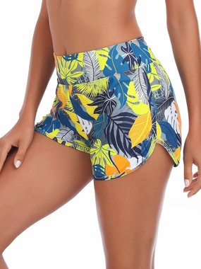 RELLECIGA Women's Board Shorts High Waisted Tummy Control Built-in Swim Shorts