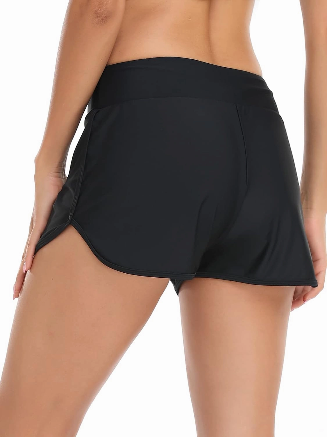RELLECIGA Women's Board Shorts High Waisted Tummy Control Built-in Swim Shorts