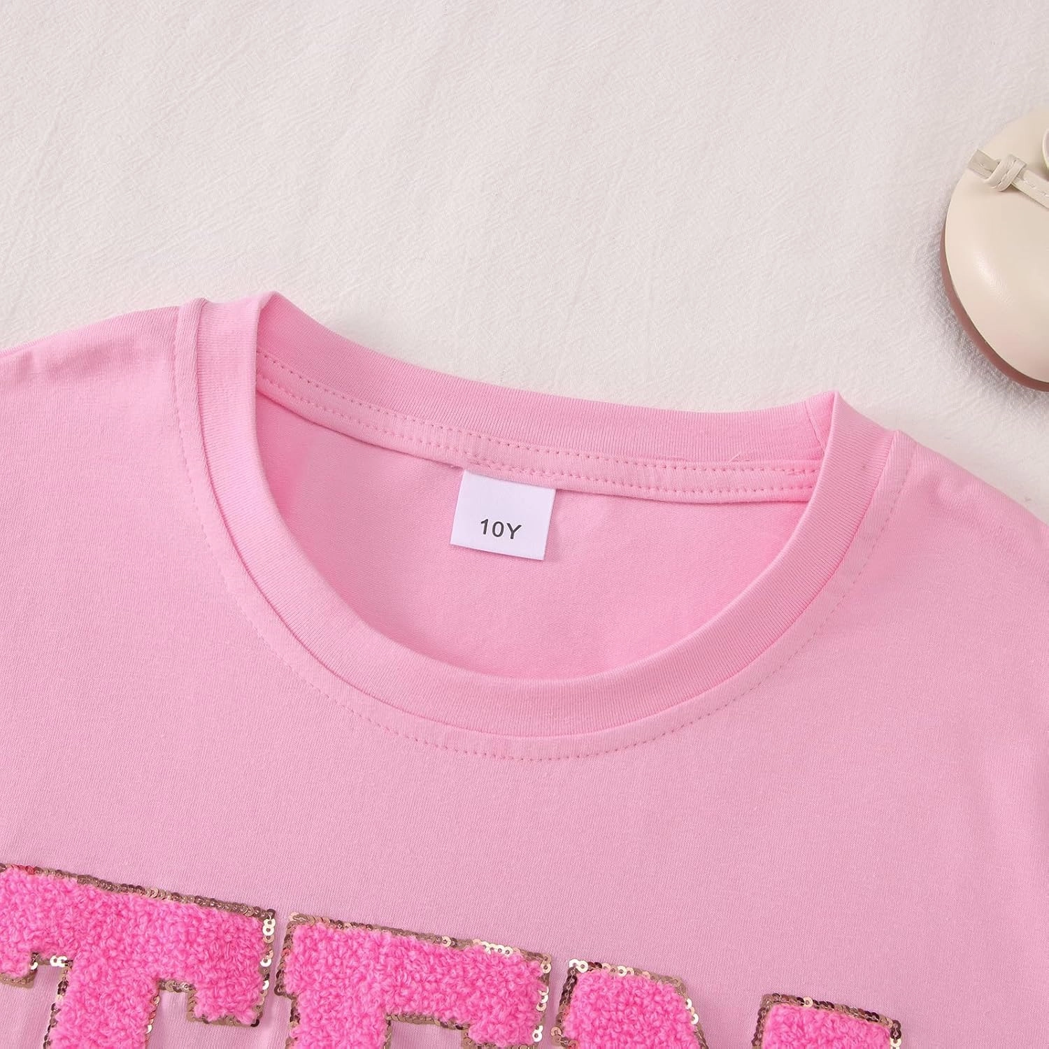 Ritatte Birthday Girl Shirt Kids Girls 5th 6th 7th 8th 9th 10th T-Shirts Sequin Embroidered Party Outfit 5-10 Years