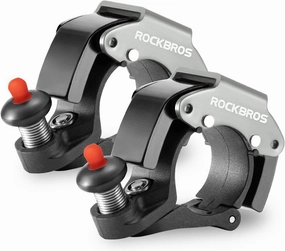 ROCKBROS Bike Bells Hidden MTB Bells Bicycle Bells for 22.2mm Handlebars, More Than 100dB, Clear & Long Sound Ringer, Mountain Bike, Scooter, Youth Bike