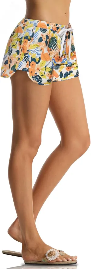 Rocorose Women's Board Shorts Quick Dry Drawstring Sports Summer Bottom Swim Shorts with Pocket