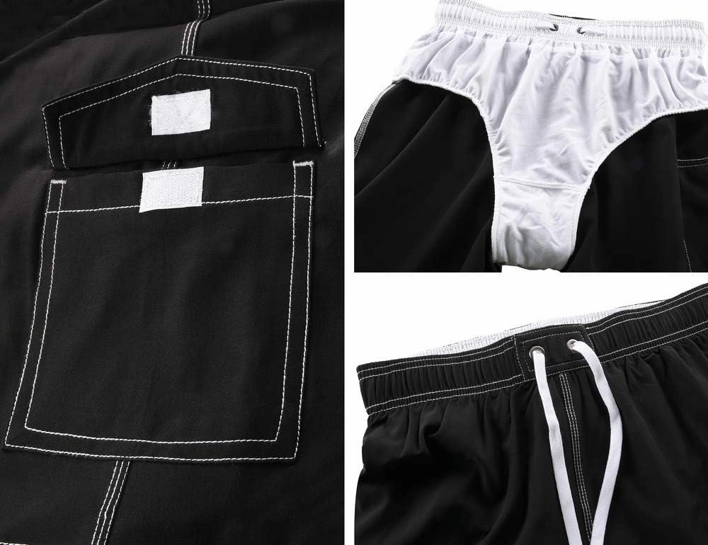 Rocorose Women's Board Shorts Quick Dry Drawstring Sports Summer Bottom Swim Shorts with Pocket