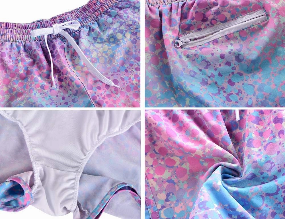 Rocorose Women's Board Shorts Quick Dry Drawstring Sports Summer Bottom Swim Shorts with Pocket