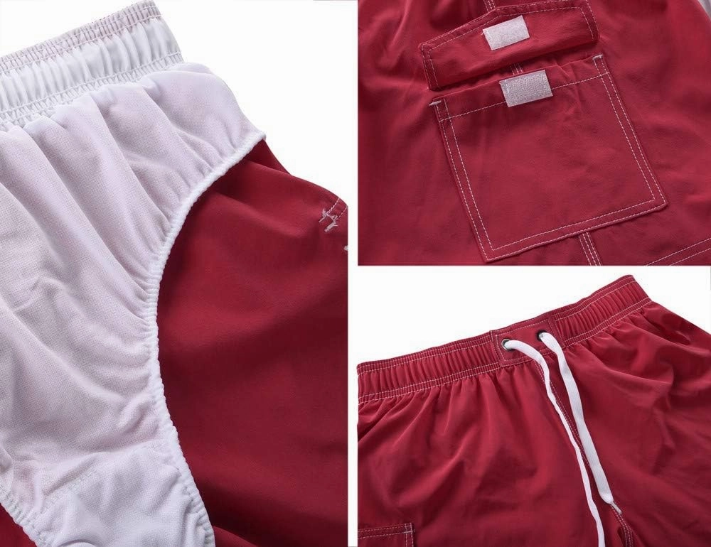 Rocorose Women's Board Shorts Quick Dry Drawstring Sports Summer Bottom Swim Shorts with Pocket