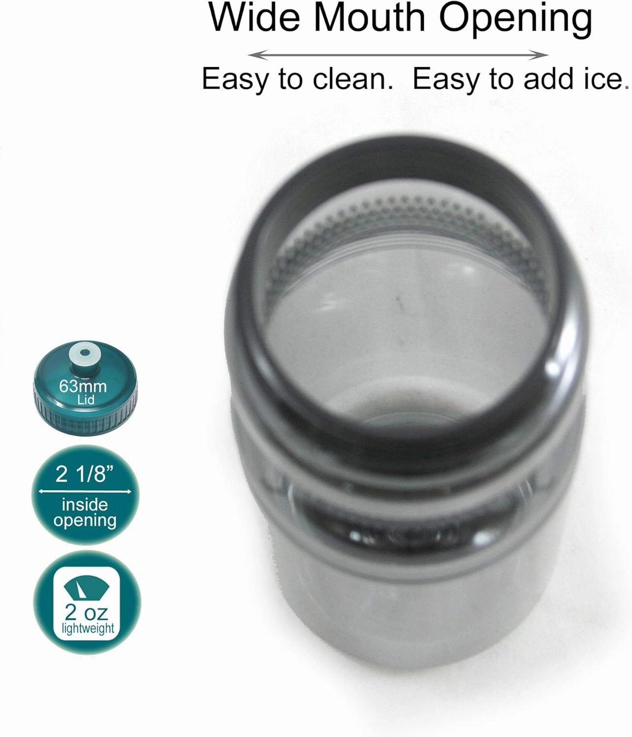 Rolling Sands BPA-Free 24 Ounce Water Bottles, Bulk 100 Pack, Made in USA
