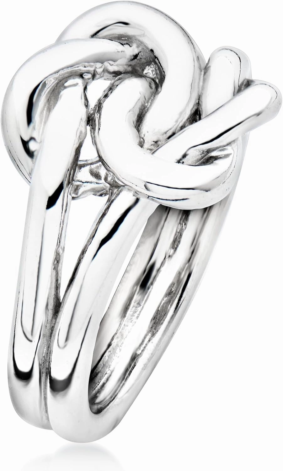 Ross-Simons Italian Sterling Silver Double Love Knot Ring