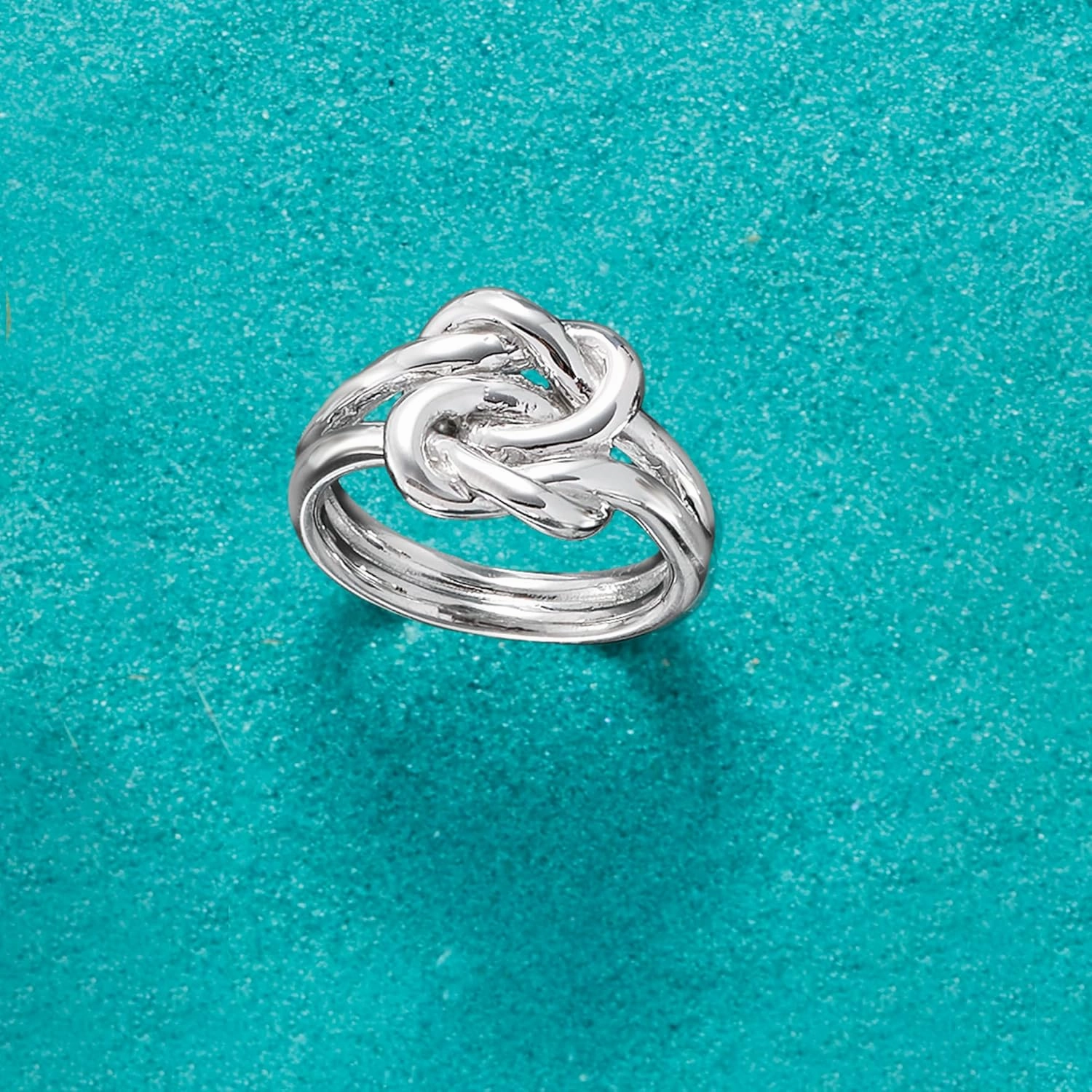 Ross-Simons Italian Sterling Silver Double Love Knot Ring