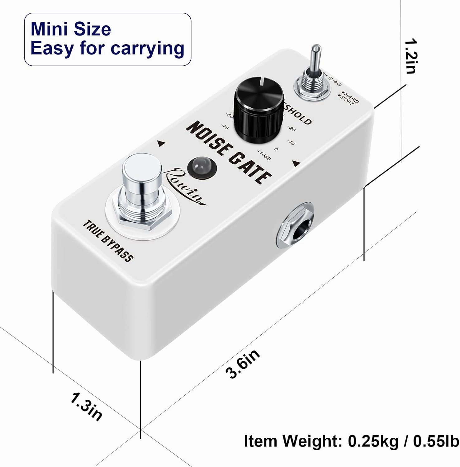 Rowin Guitar Noise Killer Noise Gate Suppressor Effect Pedal LEF-319