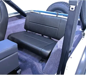 Rugged Ridge | Seat, Rear, Black | 13461.15 | Fits 1955-1995 Jeep CJ & Wrangler YJ