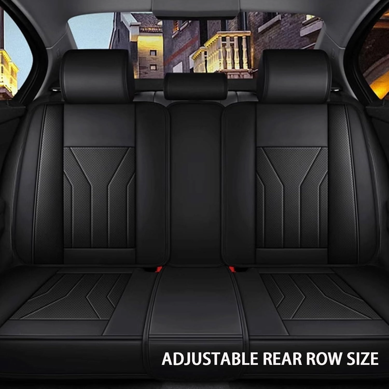 Seat Covers Full Set for Ligier JS50 2000-2024,Leather Seat Covers, Car Seat Covers Full Set 5 Seats, 5D Leather Car Seat Cushion Super Breathable(A)