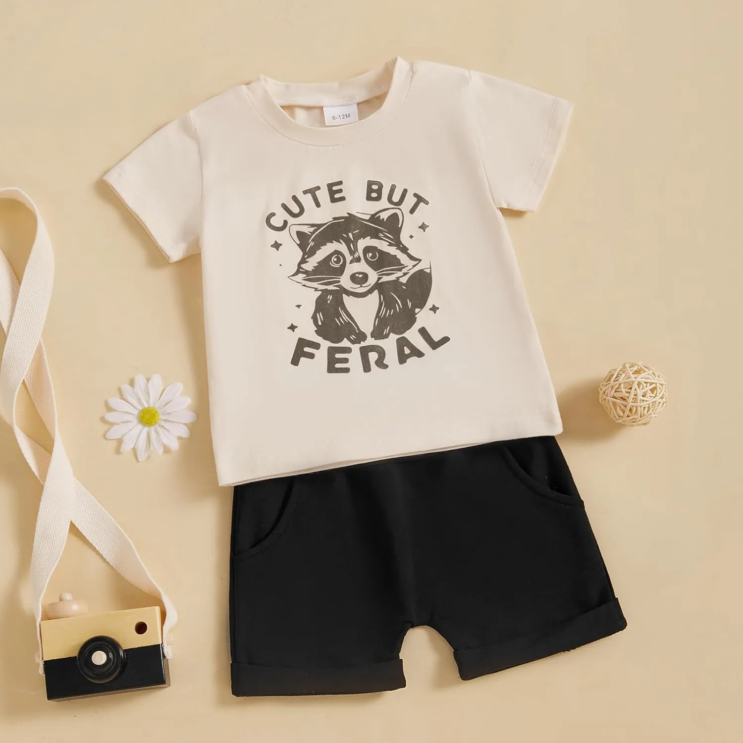 Sejardin Infant Baby Boy Summer Clothes Letter Print Short Sleeve T Shirt Tops and Stretch Shorts Cute Baby Boy Outfit