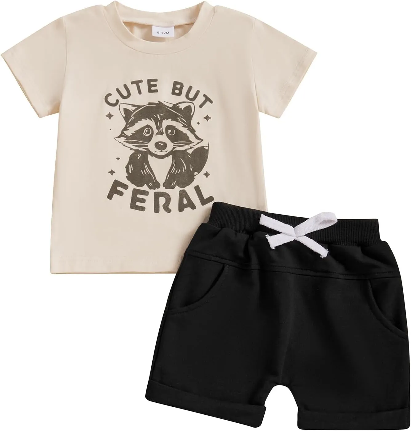 Sejardin Infant Baby Boy Summer Clothes Letter Print Short Sleeve T Shirt Tops and Stretch Shorts Cute Baby Boy Outfit