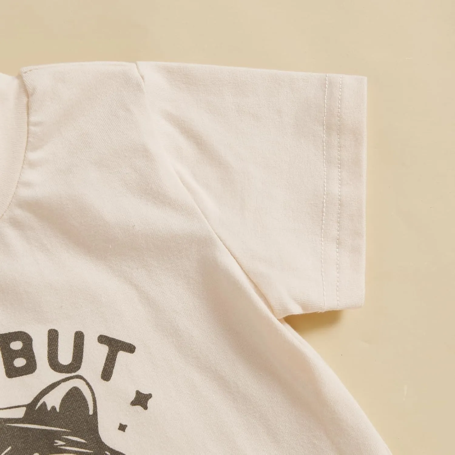 Sejardin Infant Baby Boy Summer Clothes Letter Print Short Sleeve T Shirt Tops and Stretch Shorts Cute Baby Boy Outfit