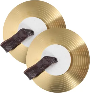 Set of Boys and Girls Hand Cymbals Small Alloy Percussion Instruments 8 Inches Fun for Parties Dance Musical Education