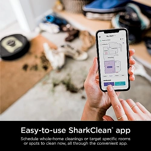 Shark AI Ultra 2-in-1 Robot Vacuum & Mop with Sonic Mopping, Matrix Clean, Home Mapping, HEPA Bagless Self Empty Base and 2 Microfiber Mopping Pads