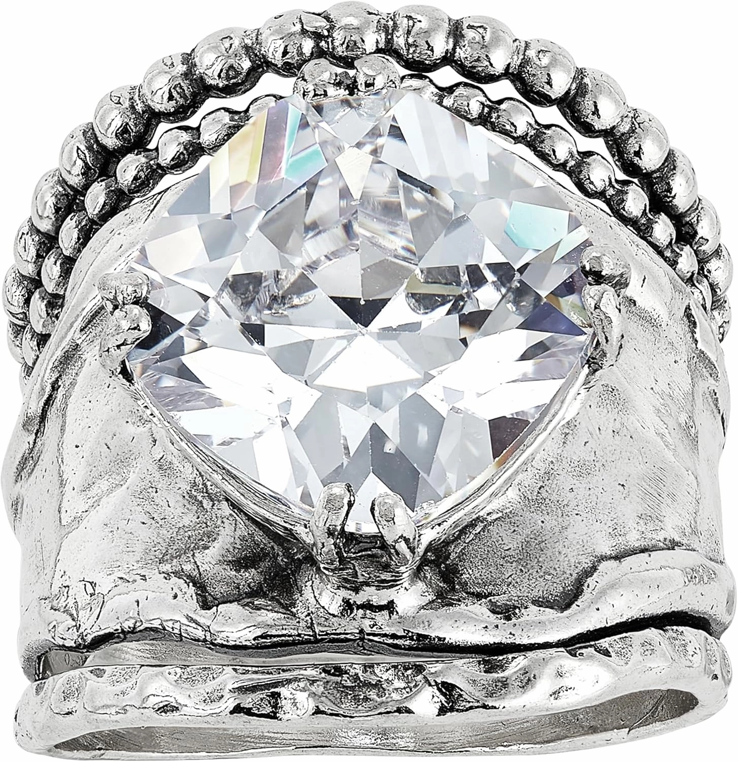 Silpada 'Full of Charm' Sterling Silver Cubic Zirconia Ring