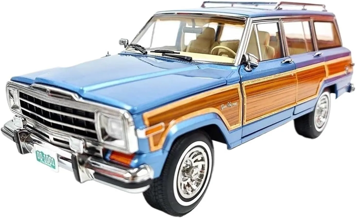 Simulation Car Model 1：18 for Jeep Wagoneer Simulation Alloy Car Model Collection Souvenir Mini Vehicles Toys