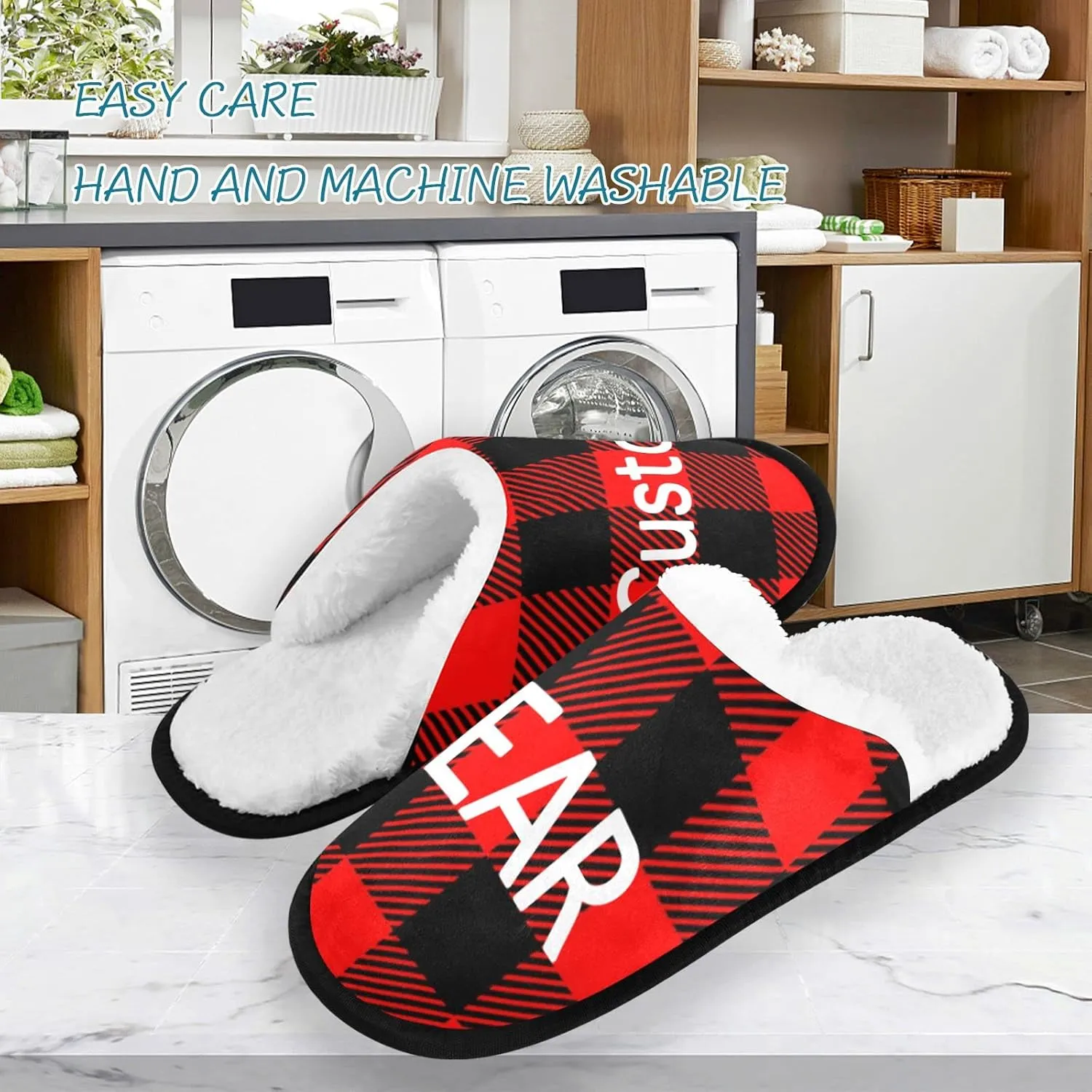 Slippers Soft Memory Foam Non-Slip Indoor House Slippers Home Shoes for Bedroom Hotel Travel Spa