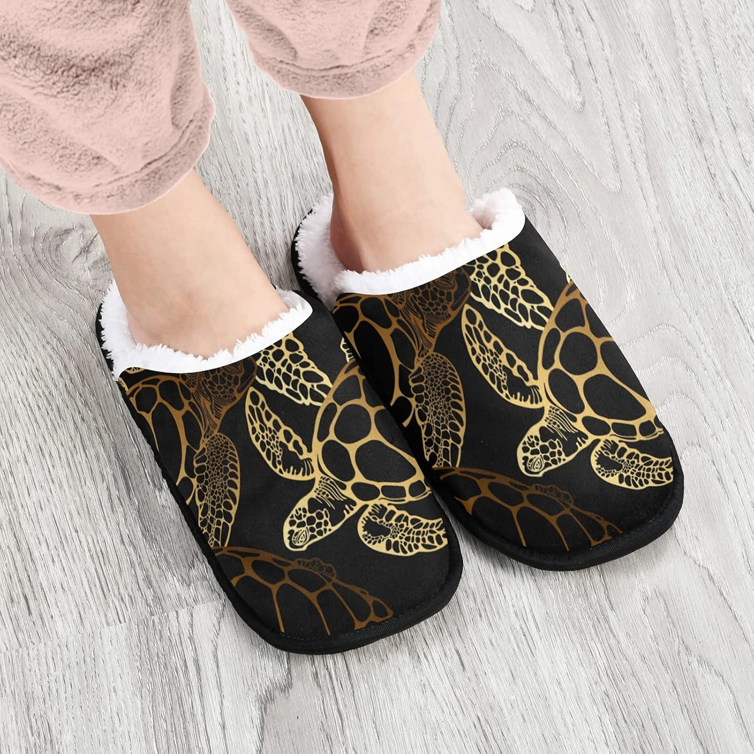 Slippers Soft Non-Slip Indoor House Slippers Home Shoes For Bedroom Hotel Travel Spa