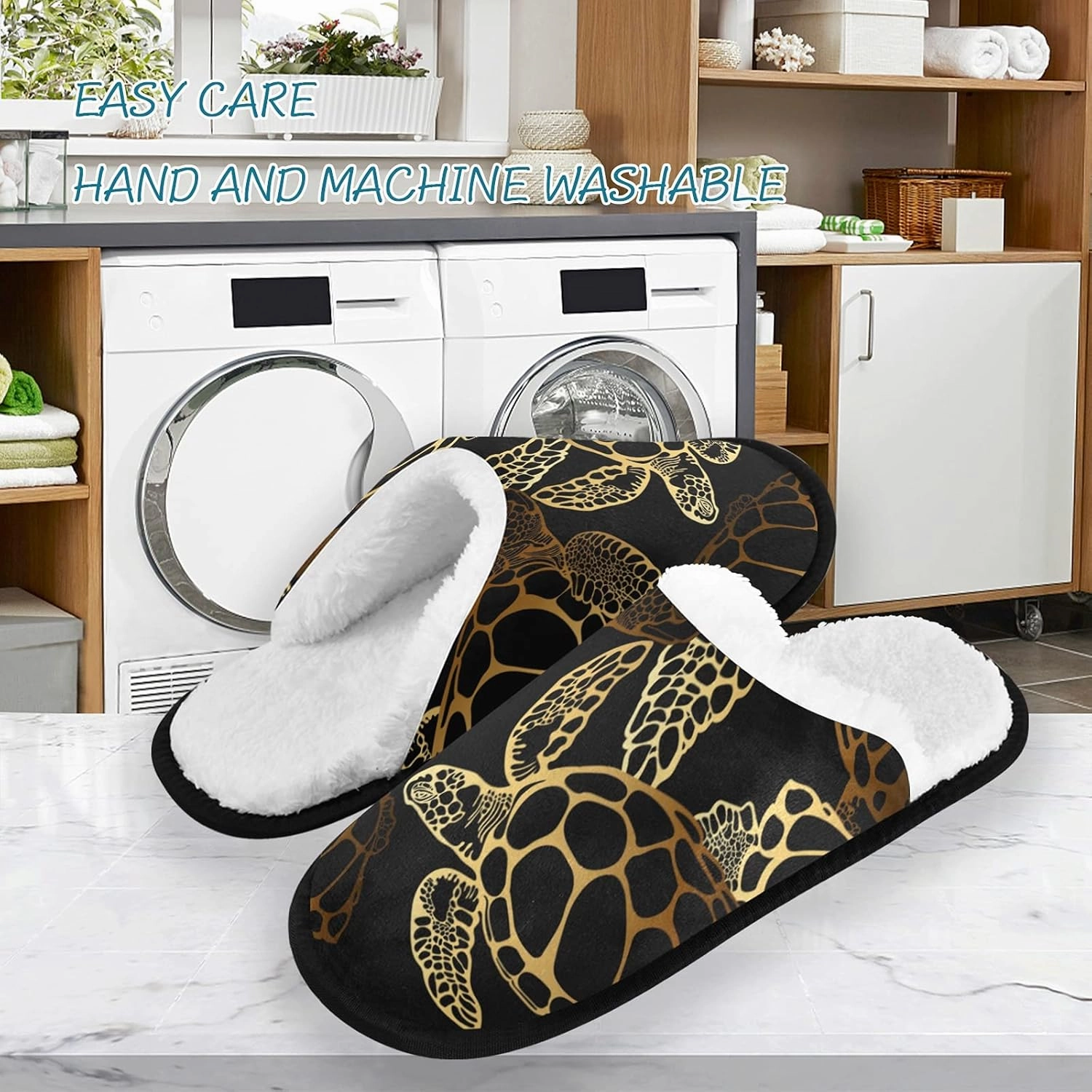 Slippers Soft Non-Slip Indoor House Slippers Home Shoes For Bedroom Hotel Travel Spa