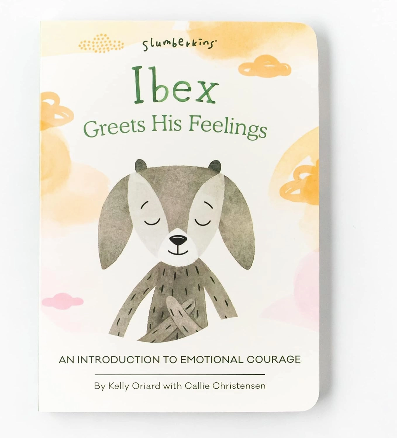 Slumberkins Ibex Snuggler & 2 Board Books Complete Set Bundle | Promotes Emotional Courage, Resilience & Empathy | Social Emotional Tools for Ages 0  (Ibex Kin Snuggler   2 Board Books)