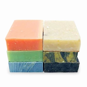 Soap Bar Set, Cold Process Method, Long-Lasting, Handmade, Sulfate-Free, Natural Luxury Soaps, Essential Oils, Travel Soaps, Gift Set, Assorted Scents, 6 Bars of Soap
